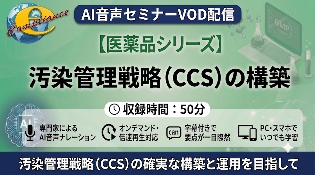 【AI音声版】汚染管理戦略(CCS)の構築